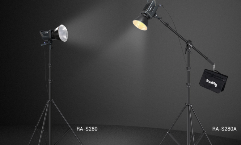 This Air-Cushioned Light Stand With Arm Is A Safe And Convenient Solution For Studio Work