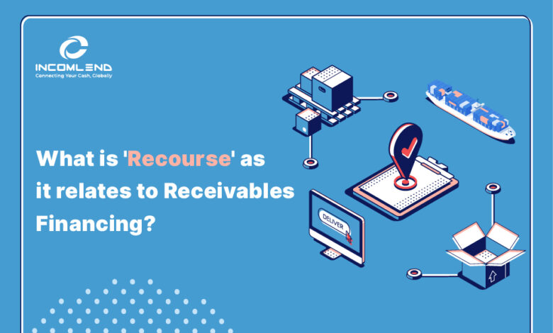 What is 'recourse' as it relates to receivables financing?